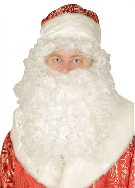 Парик с бородой для костюма Деда Мороза