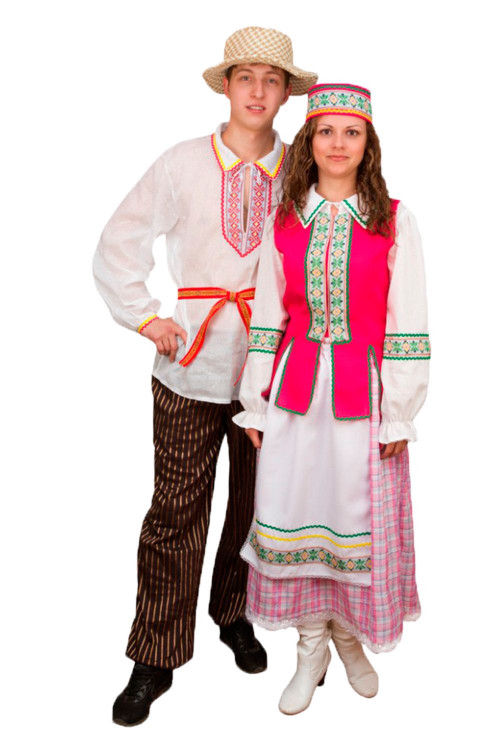 Карнавальный национальный белорусский костюм "Белоруска" взрослый